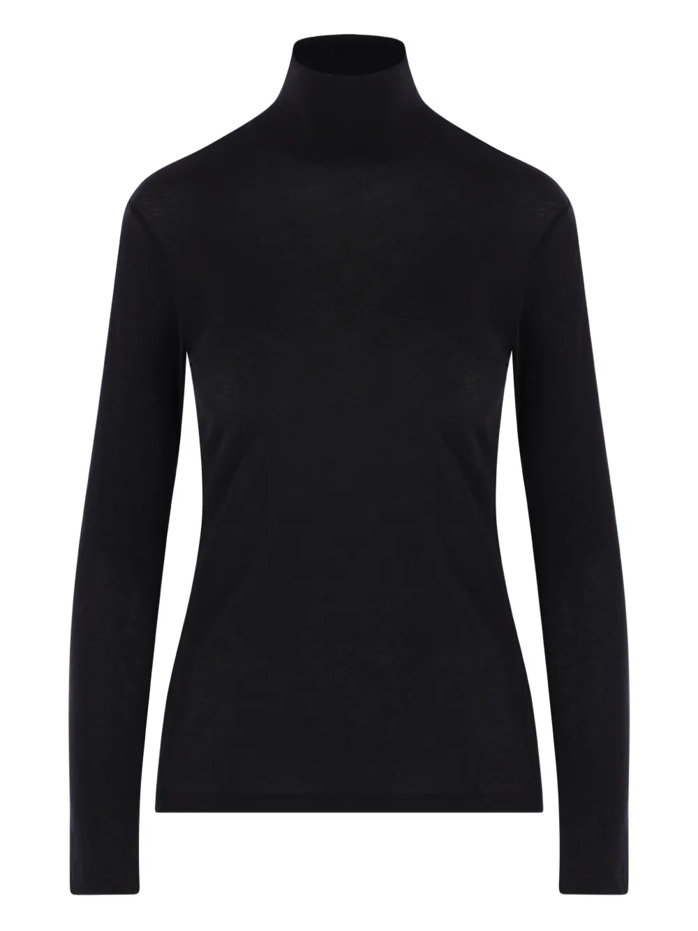 Yohji Yamamoto top con cuello de tortuga | negro | Image 1