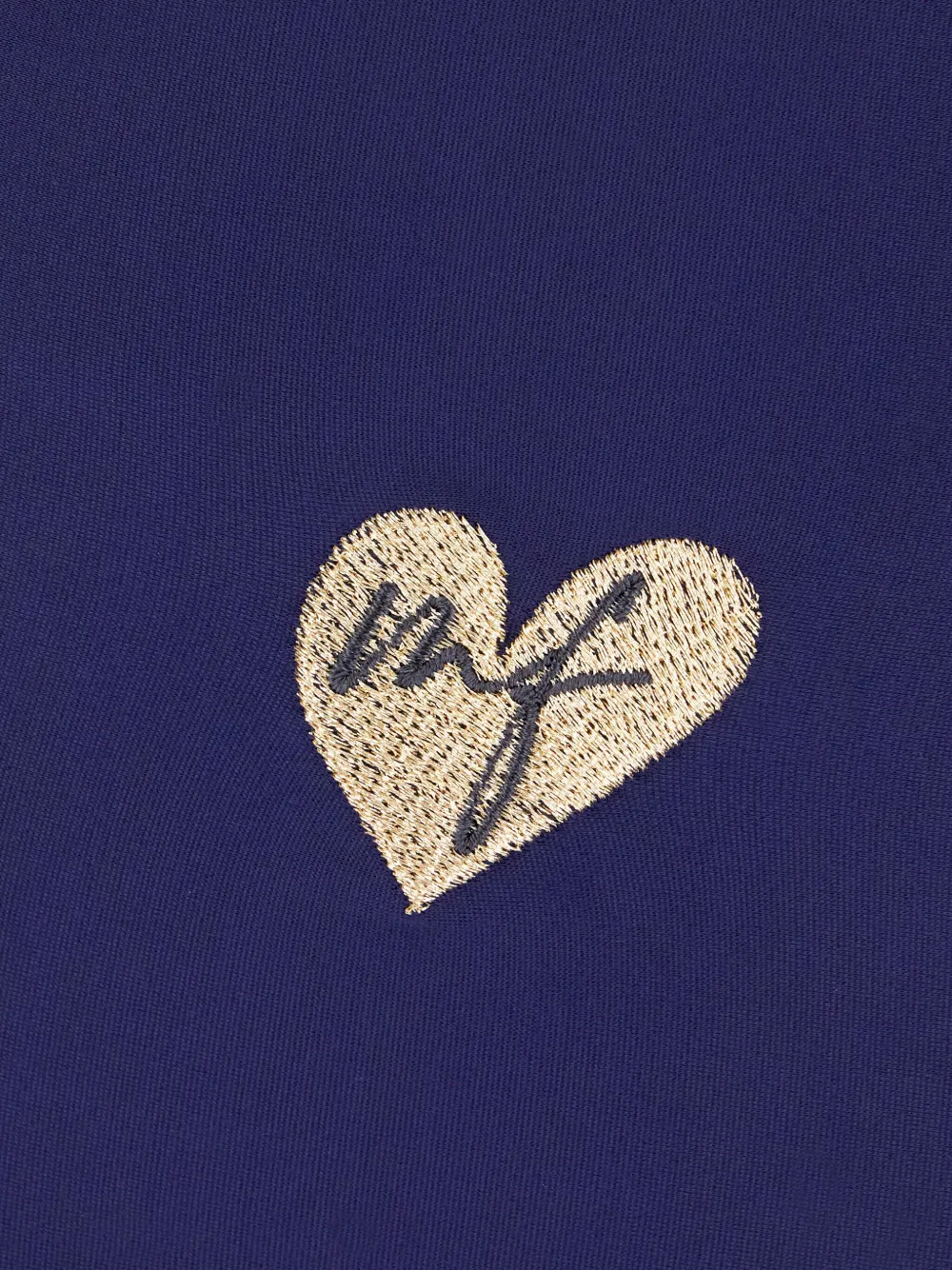 Monfusò Heart-embellished Leggings In Blue