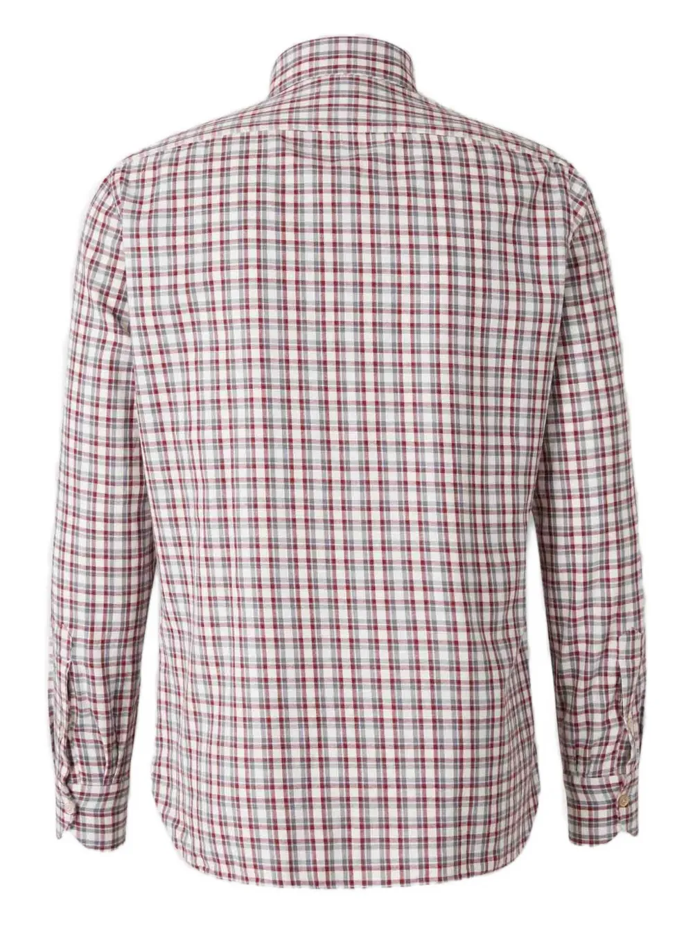 Luigi Borrelli checked button-down shirt - Rood