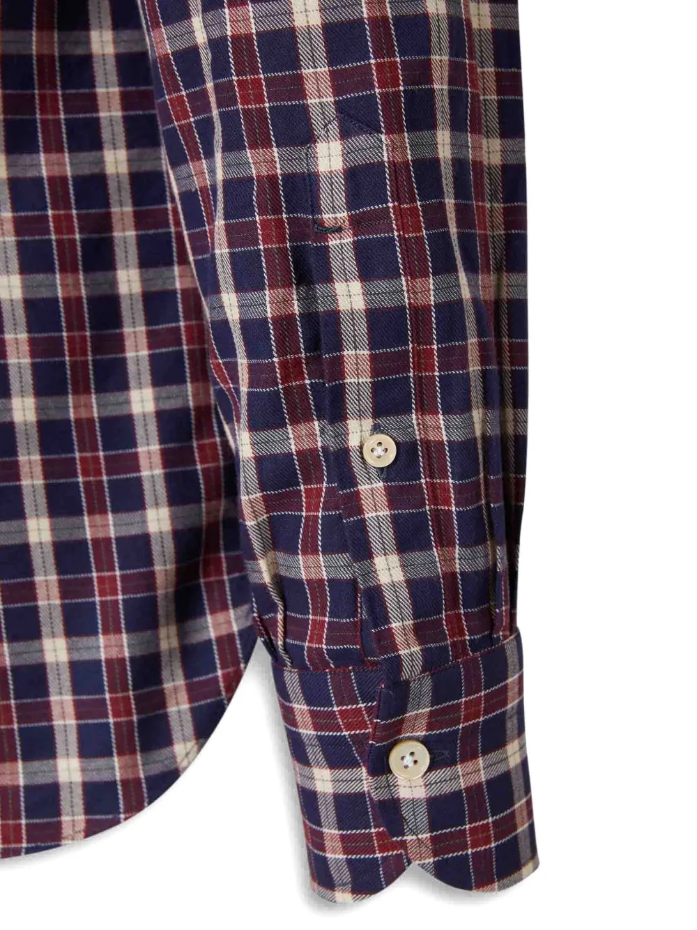 Luigi Borrelli Checked Button-down Shirt In Blue