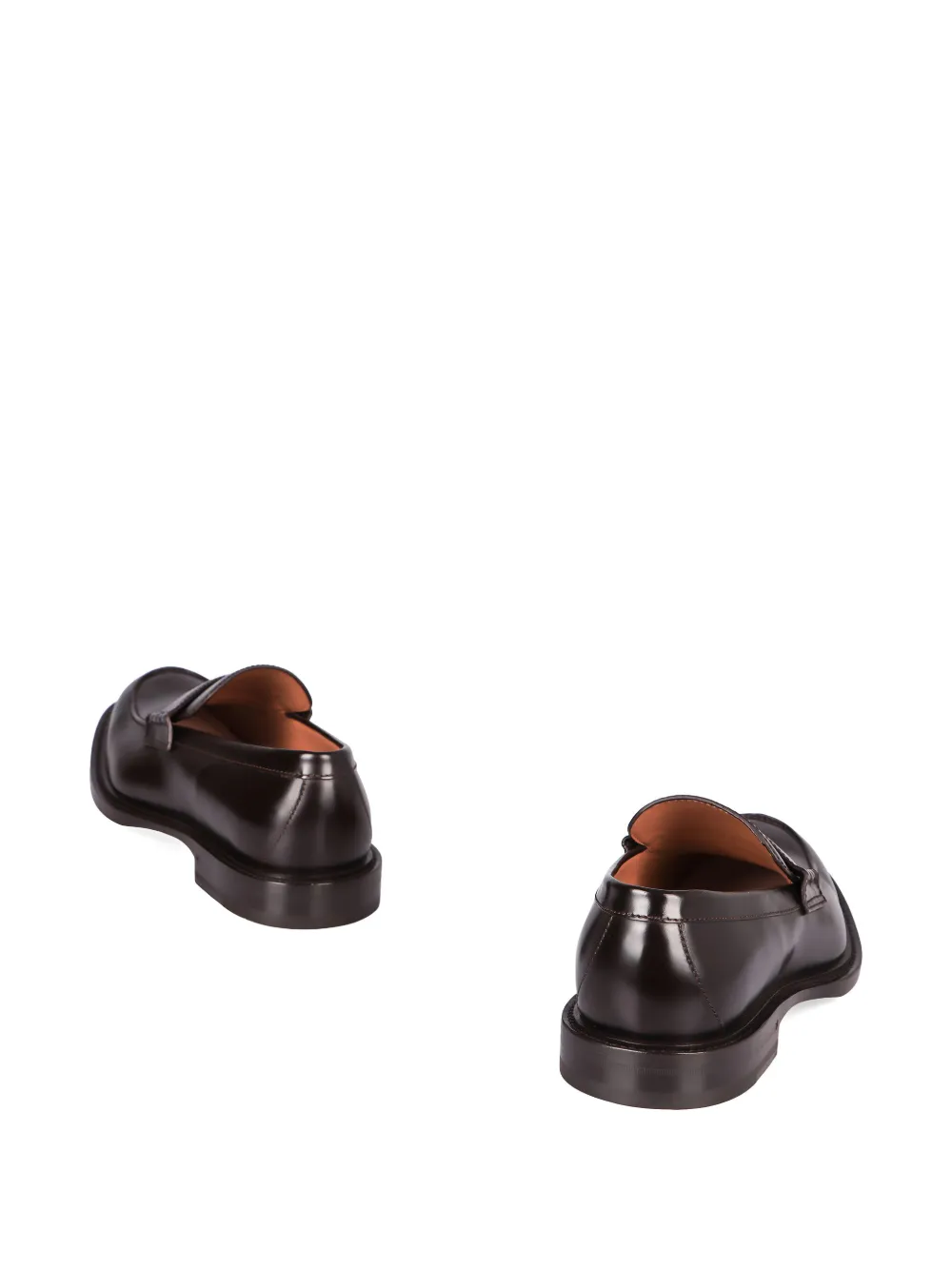 Gucci Web-stripe leather loafers - Bruin