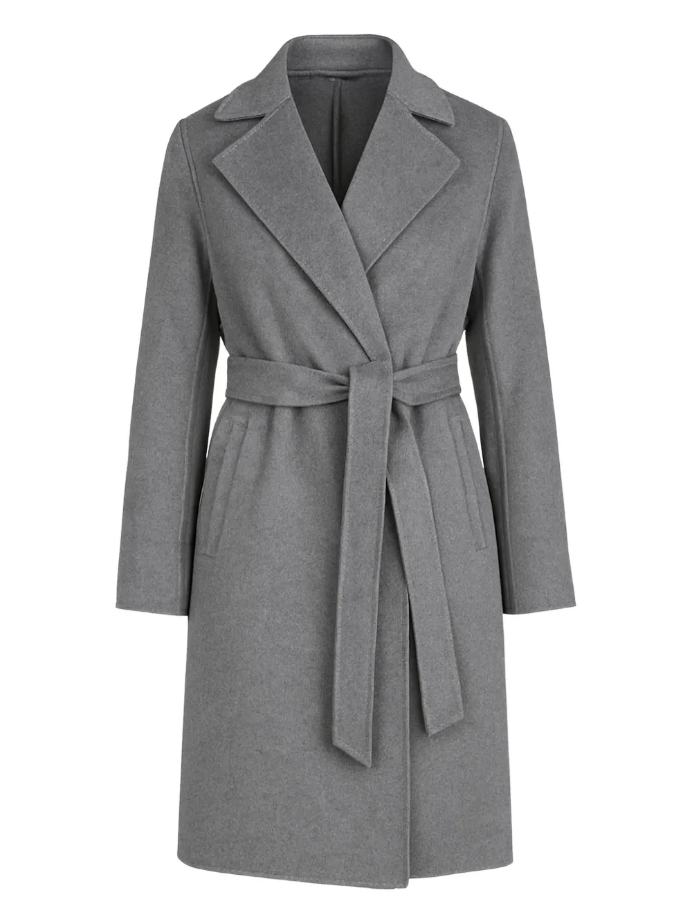 Max Mara abrigo de lana con cinturón | gris | Image 1