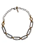 RADA' Bijoux rectangle-stone chain necklace - Silver