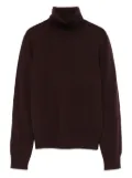 ALPHA STUDIO turtleneck merino sweater - Brown