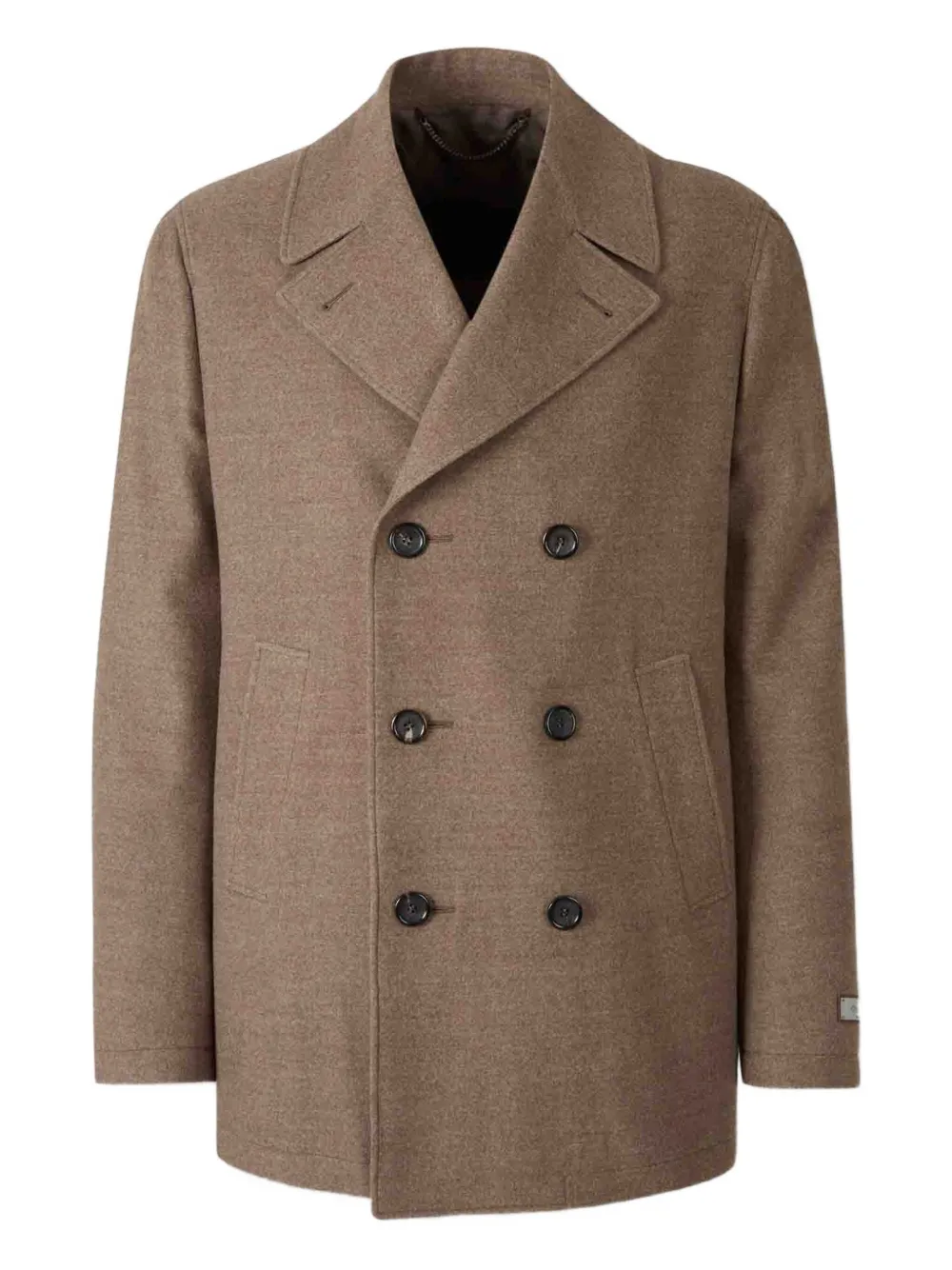 Canali Jas met dubbele rij knopen Bruin