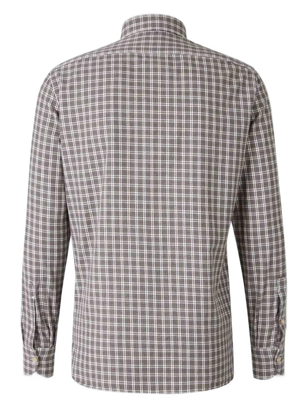 Luigi Borrelli checked button-down shirt - Grijs
