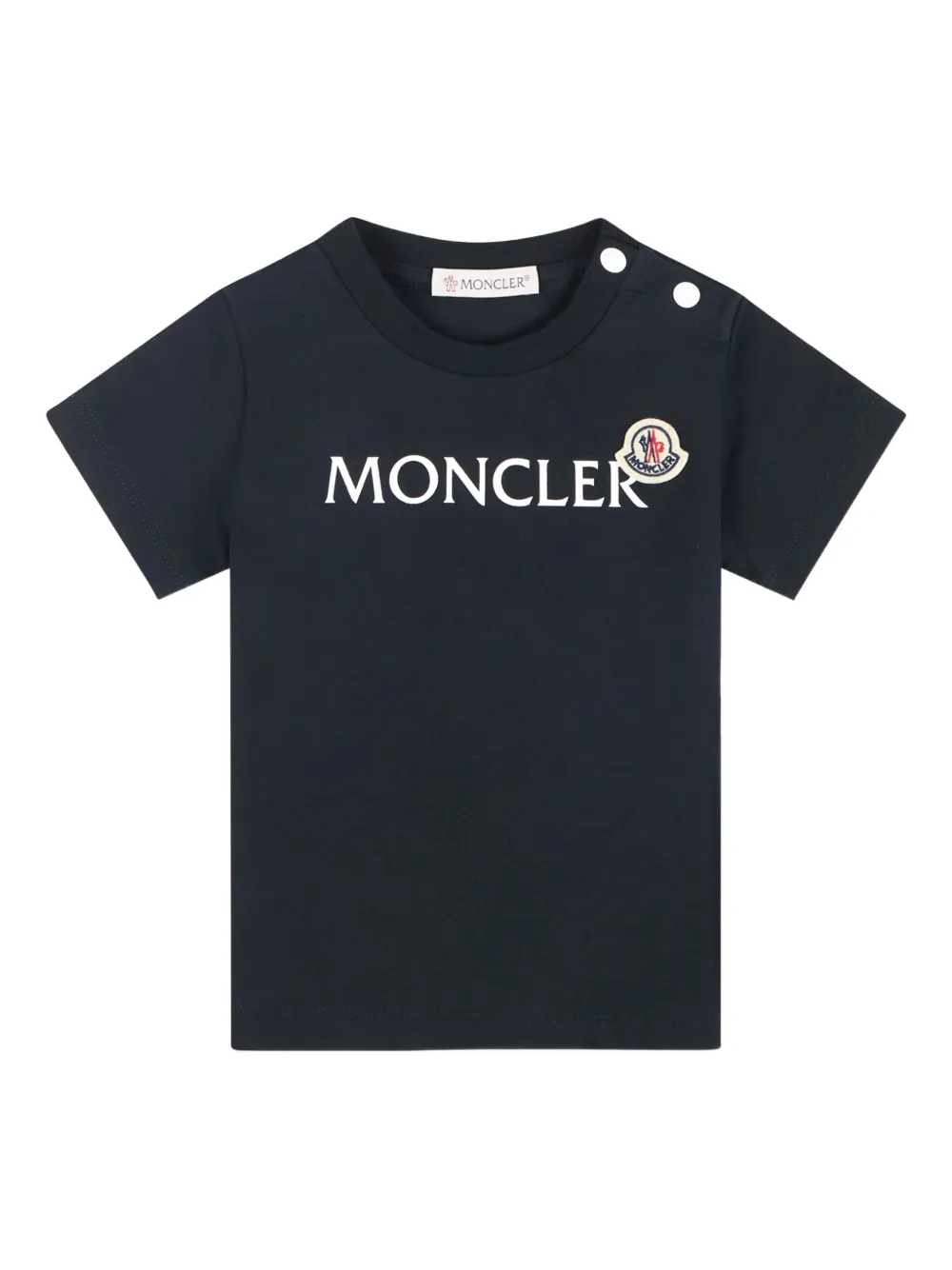 Moncler Enfant ロゴプレート Tシャツ | ブルー | Image 1