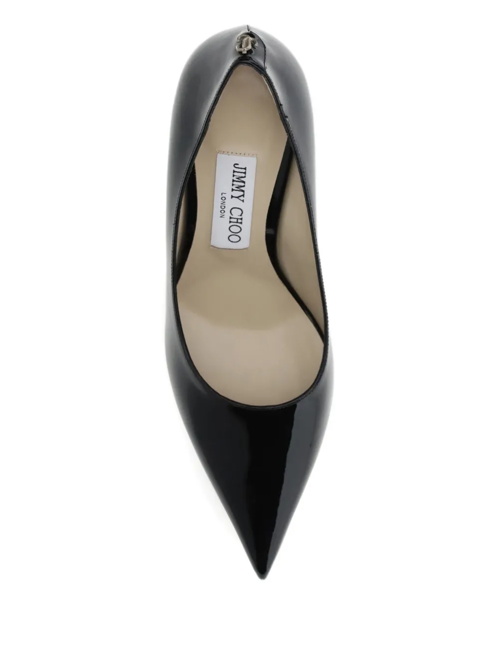 Jimmy Choo 85mm Love patent-leather pumps Black