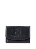 CHANEL Pre-Owned 1996-1997 CC Caviar Trifold Wallet small wallets - Black