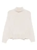 ALPHA STUDIO turtleneck merino sweater - Neutrals