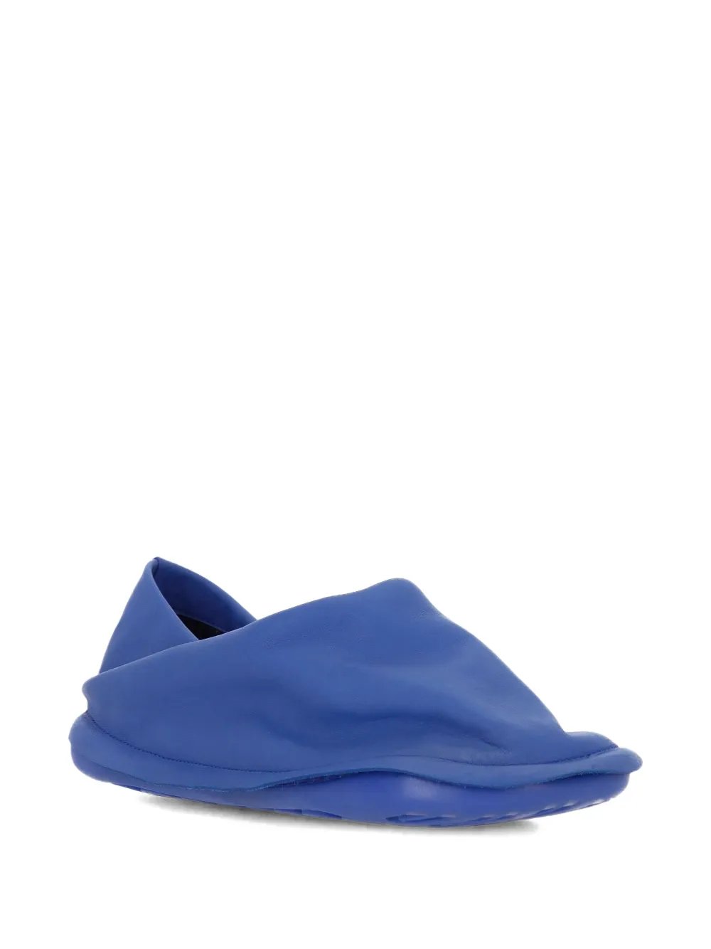 Camper x Issey Miyake leather draped loafers Blue