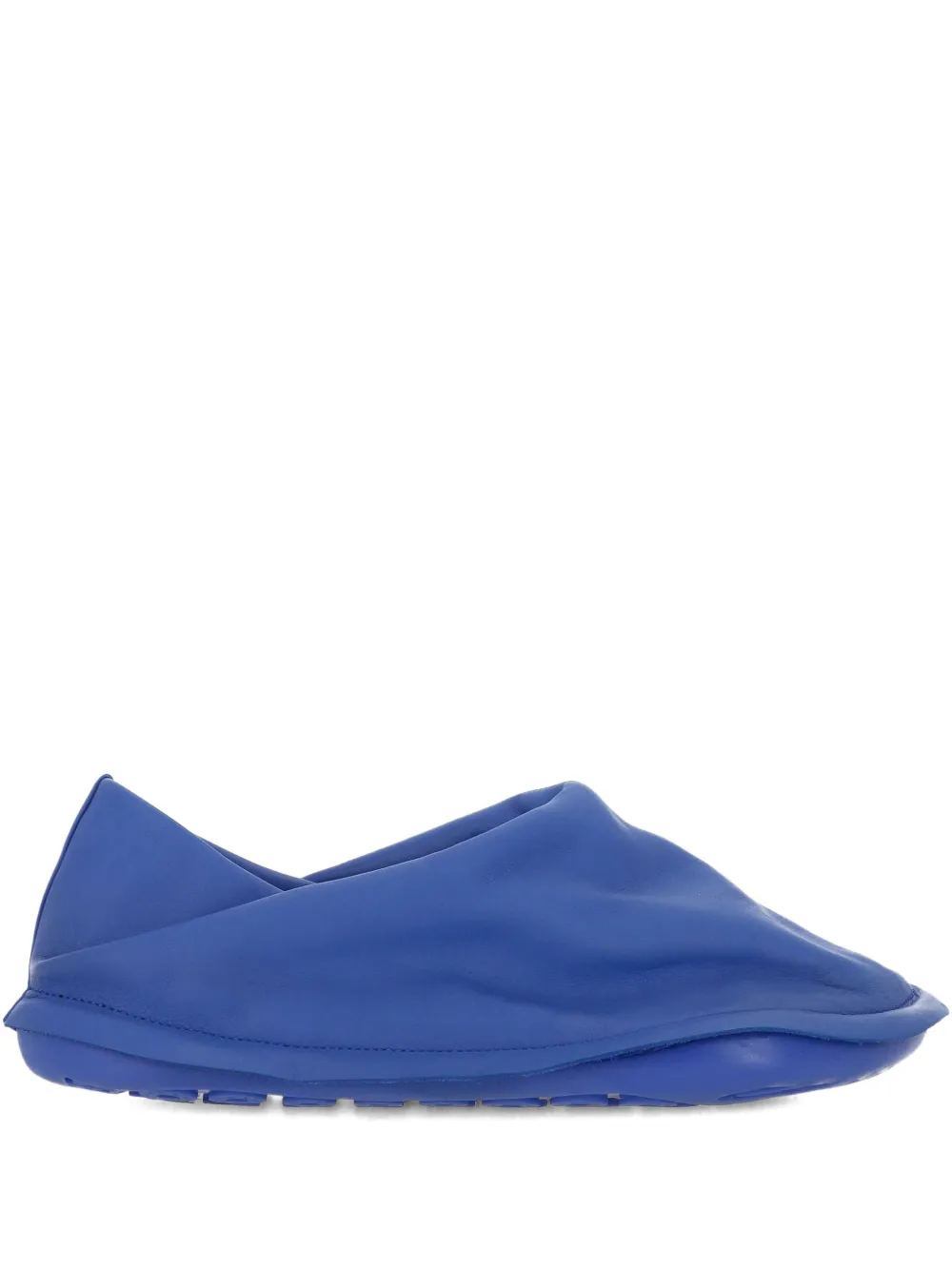 Camper x Issey Miyake leather draped loafers Blue
