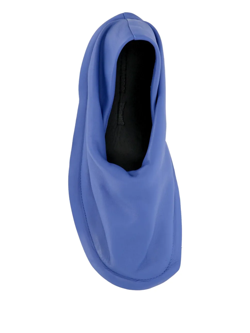 Camper x Issey Miyake leather draped loafers Blue