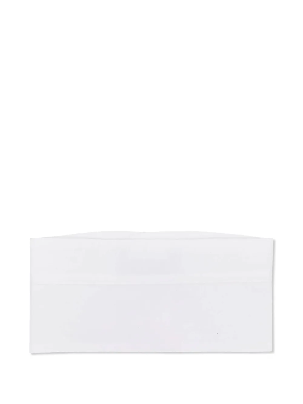 MRZ button-fastening cotton tie | White | Image 1