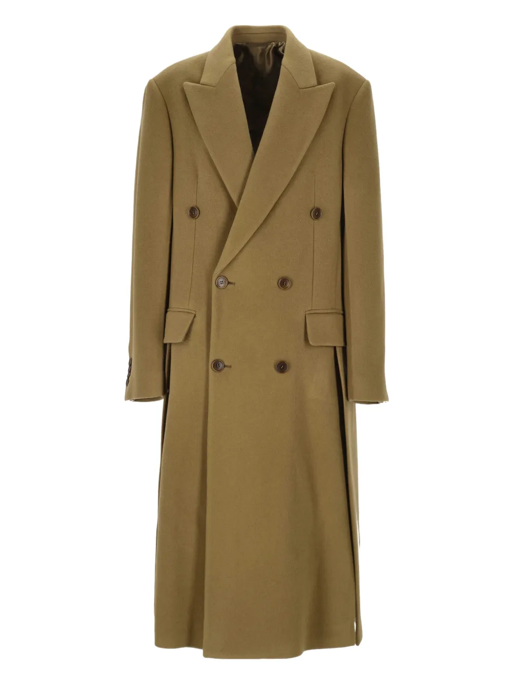 Phoebe Philo double-breasted cashmere wool coat | Brown | Image 1