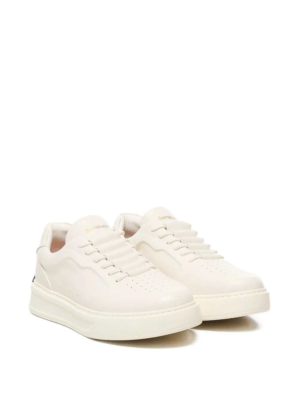 Baracuta leather lace-up sneakers White