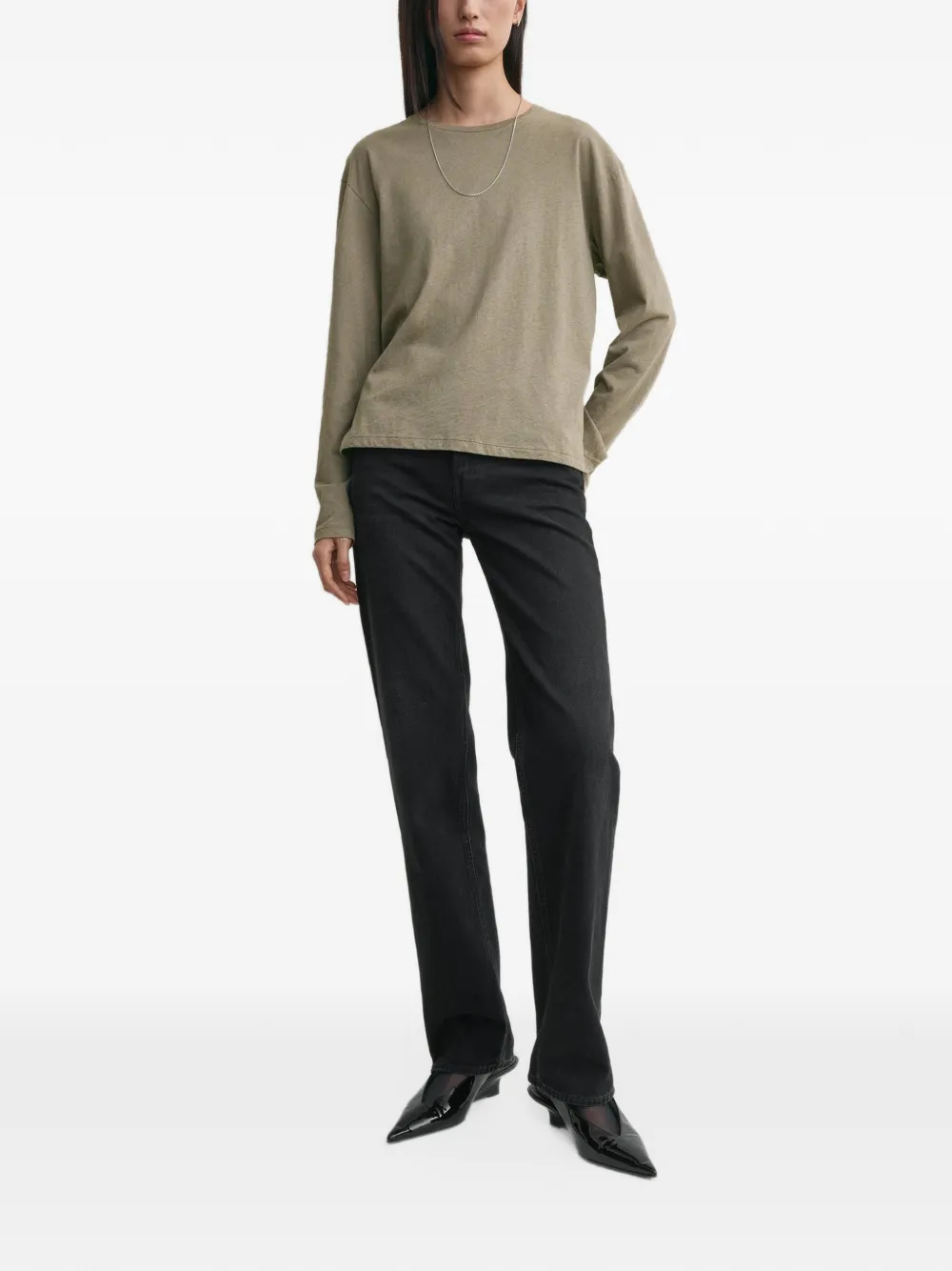 TOTEME T-shirt met lange mouwen Beige
