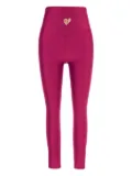Monfusò Tyron heart-embellished leggings - Pink