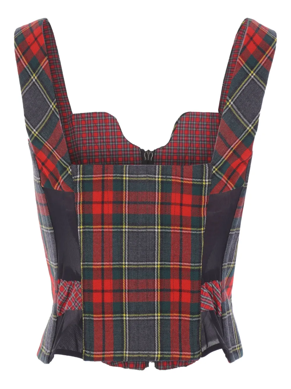 Vivienne Westwood Tartan Zip-front Top In Multi