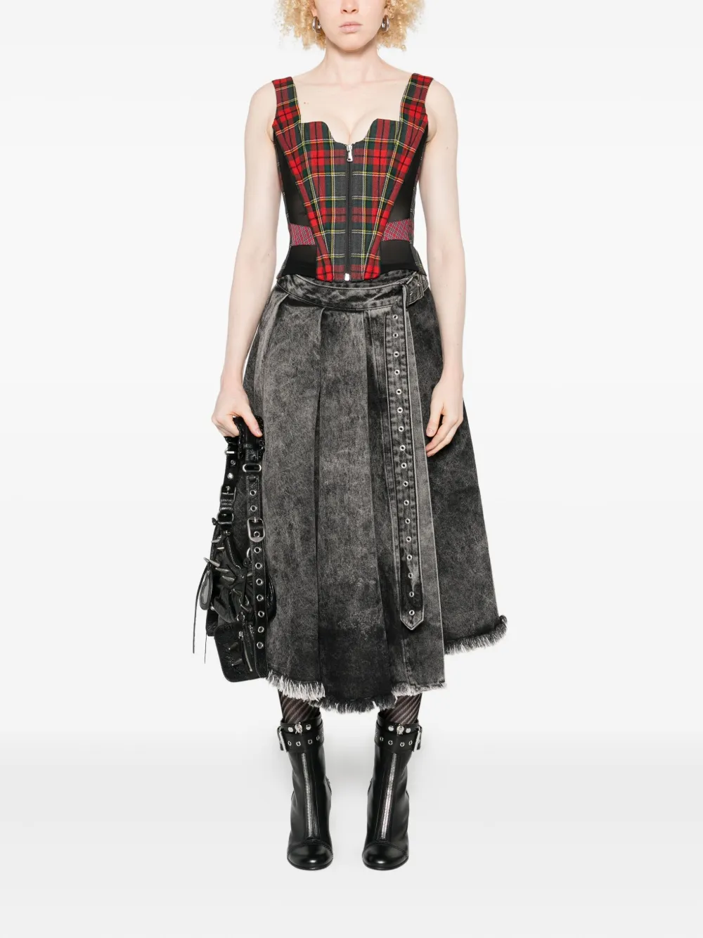 Vivienne Westwood tartan zip-front top | Vests & Tank Tops | Image 2
