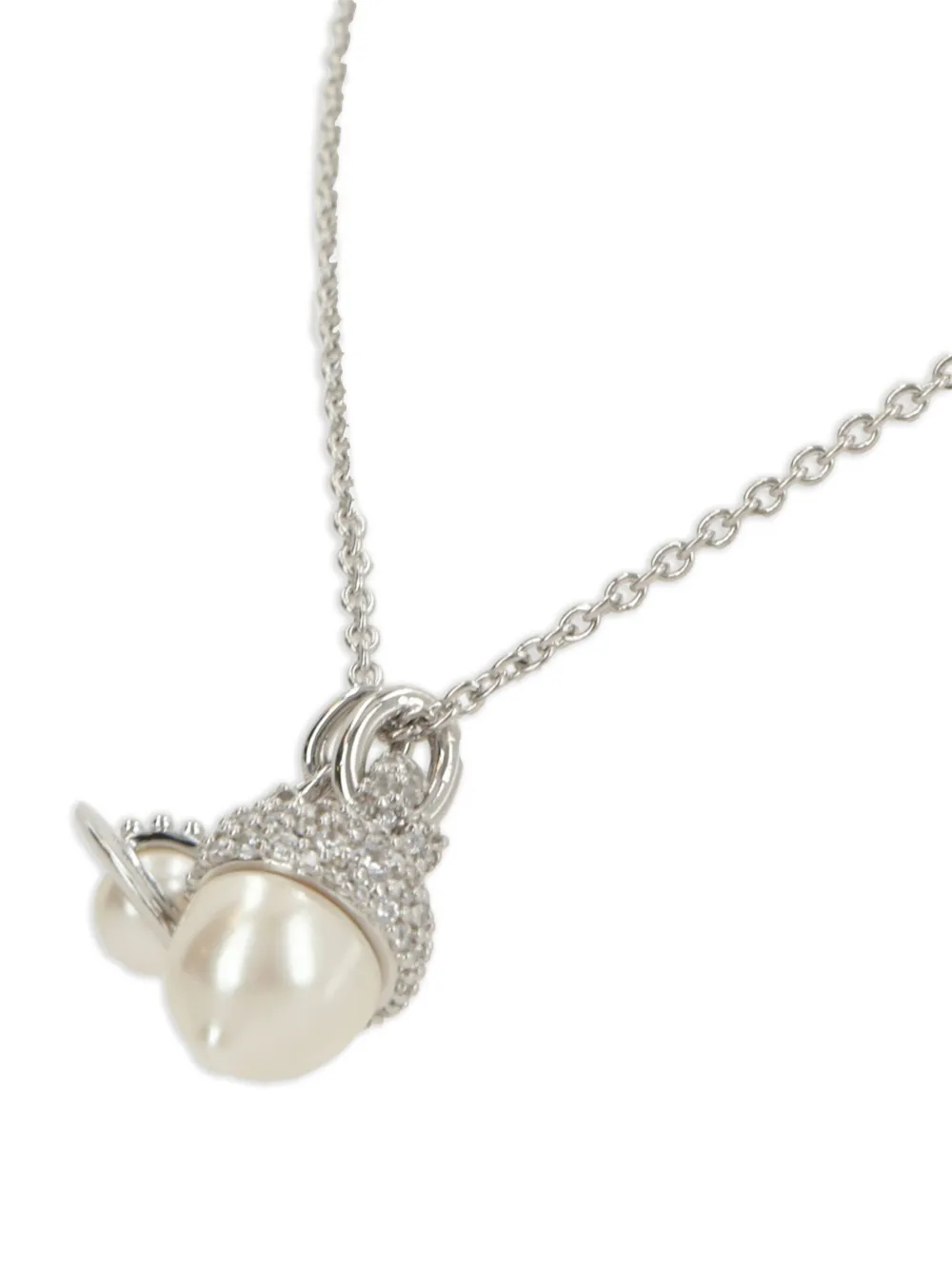 Vivienne Westwood Lucille Pendant Necklace In White