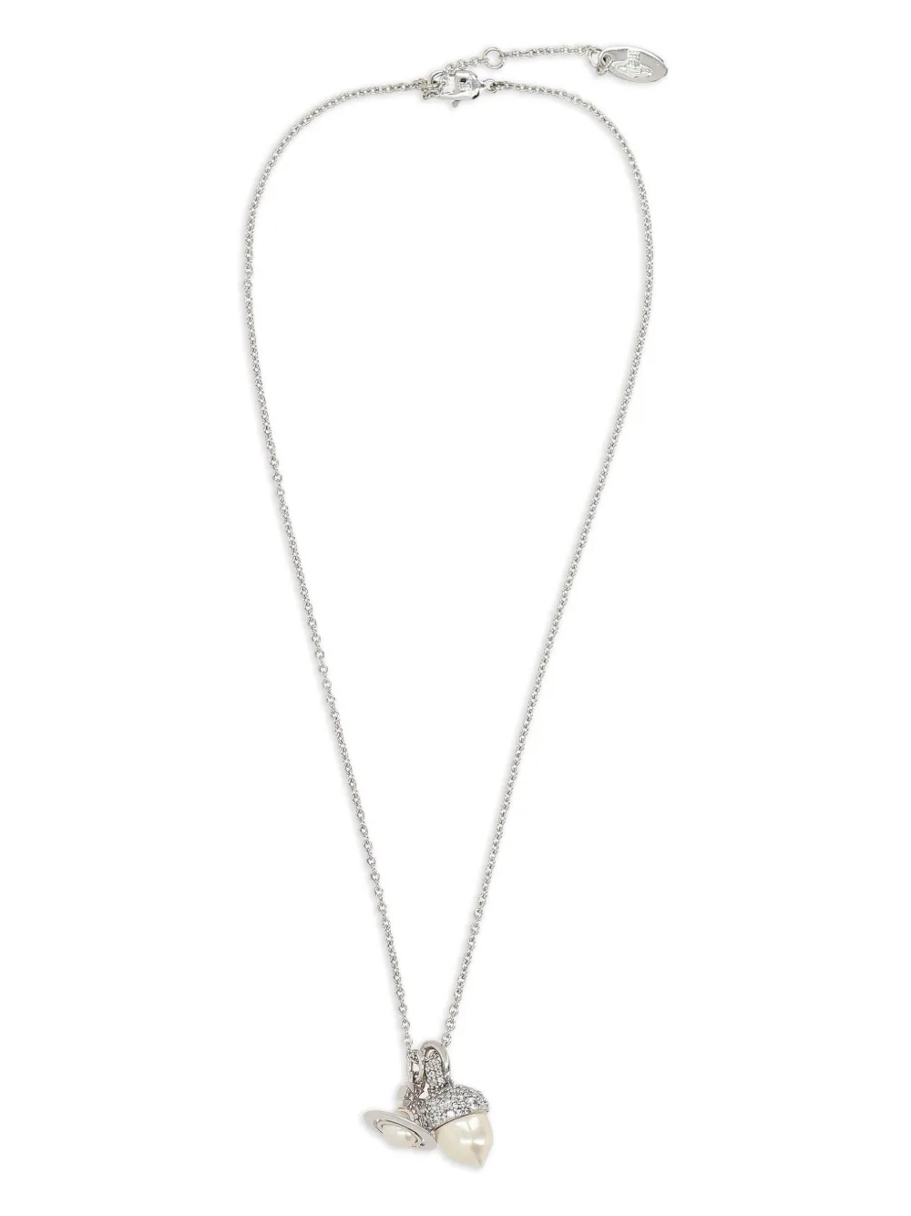 Vivienne Westwood Lucille Pendant Necklace In White