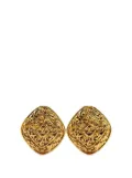 CHANEL Pre-Owned 1970-1980 Gold Plated CC Clip On Earrings costume earrings