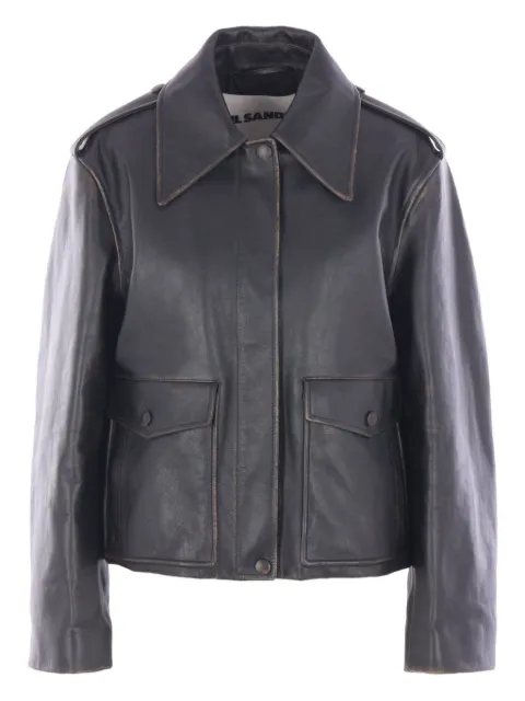 Jil Sander leather jacket 