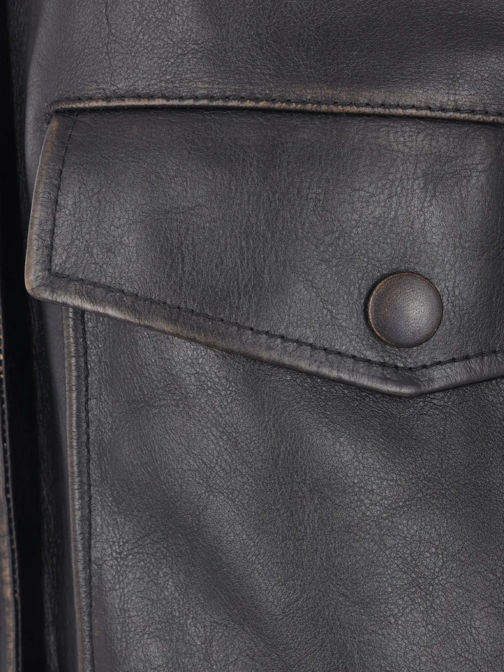 Jil Sander Leather Jacket In Black