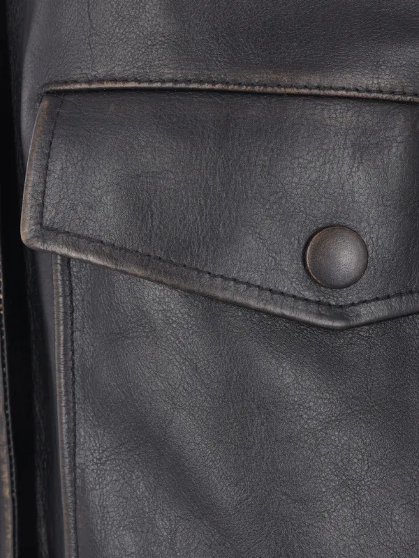 Jil Sander Leather Jacket | Black | FARFETCH