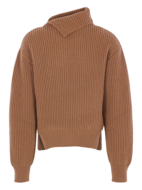 Jil Sander asymmetric neck sweater