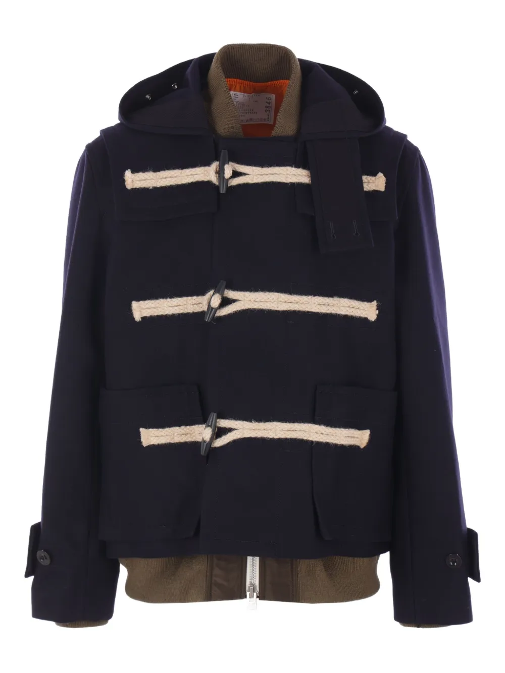Sacai Jas met capuchon Blauw