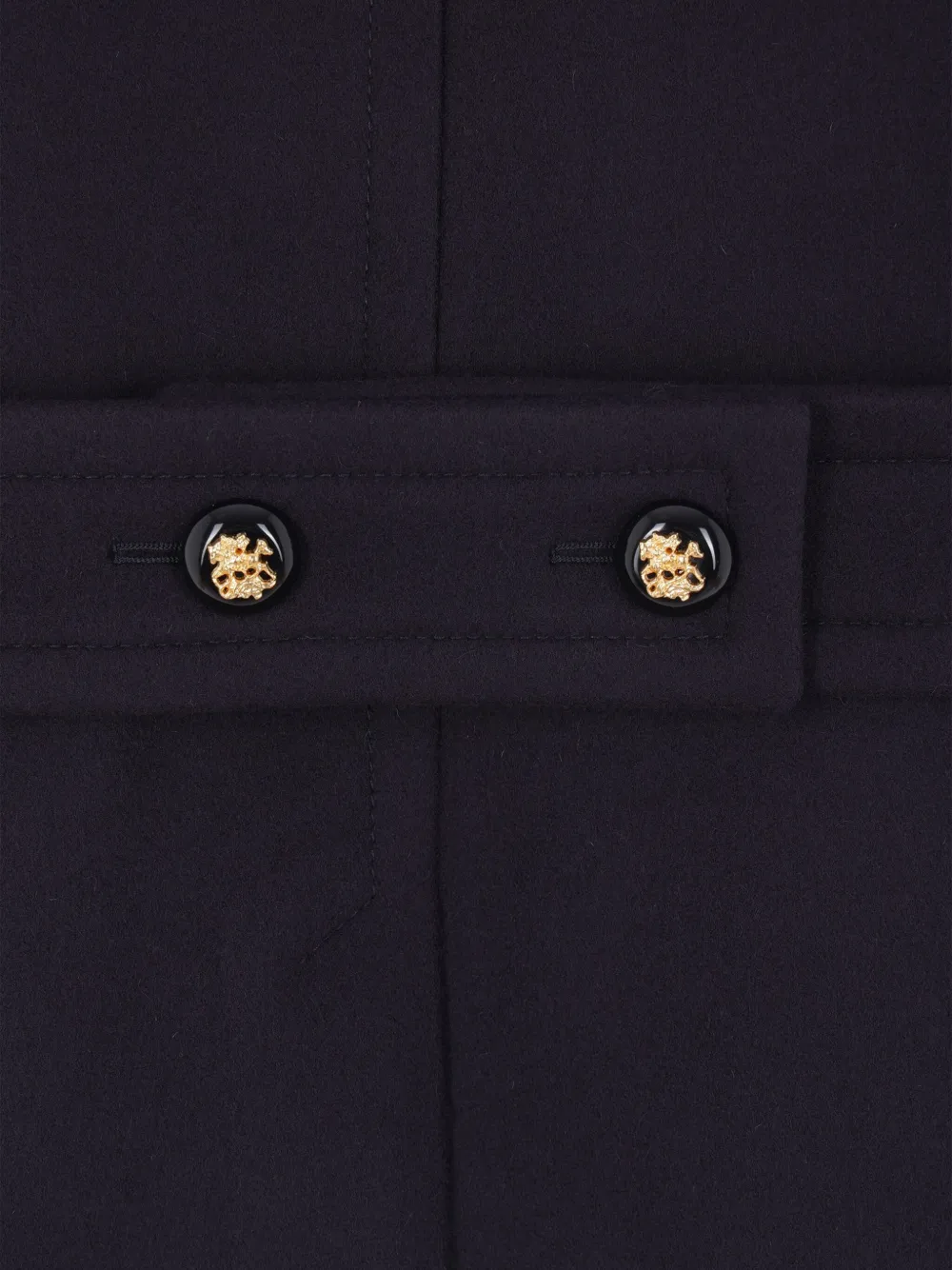 Valentino Garavani Wollen sailorjas met dubbele rij knopen Blauw