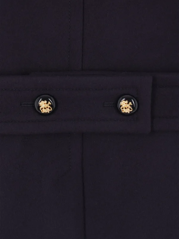 希少　バレンチノガラバーニ　ダブル　ロングコート　ピーコート　ネイビー Valentino Garavani ピーコート | ブルー | FARFETCH JP