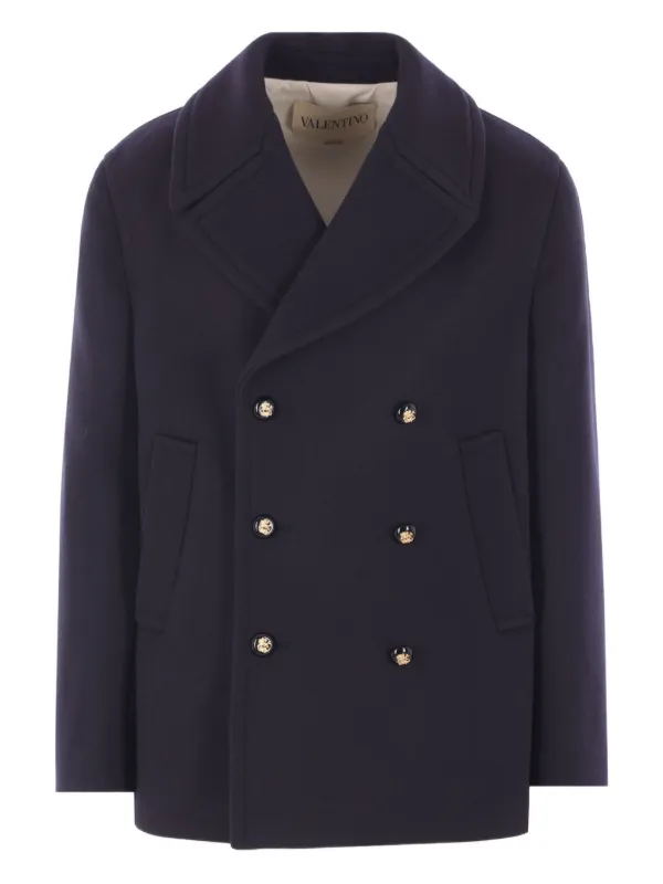 Valentino Garavani ピーコート | ブルー | FARFETCH JP