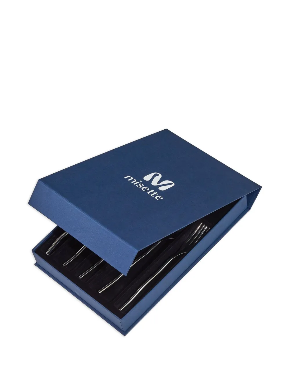 Misette Squiggle Matte Cutlery Set (five Pieces) In Silver