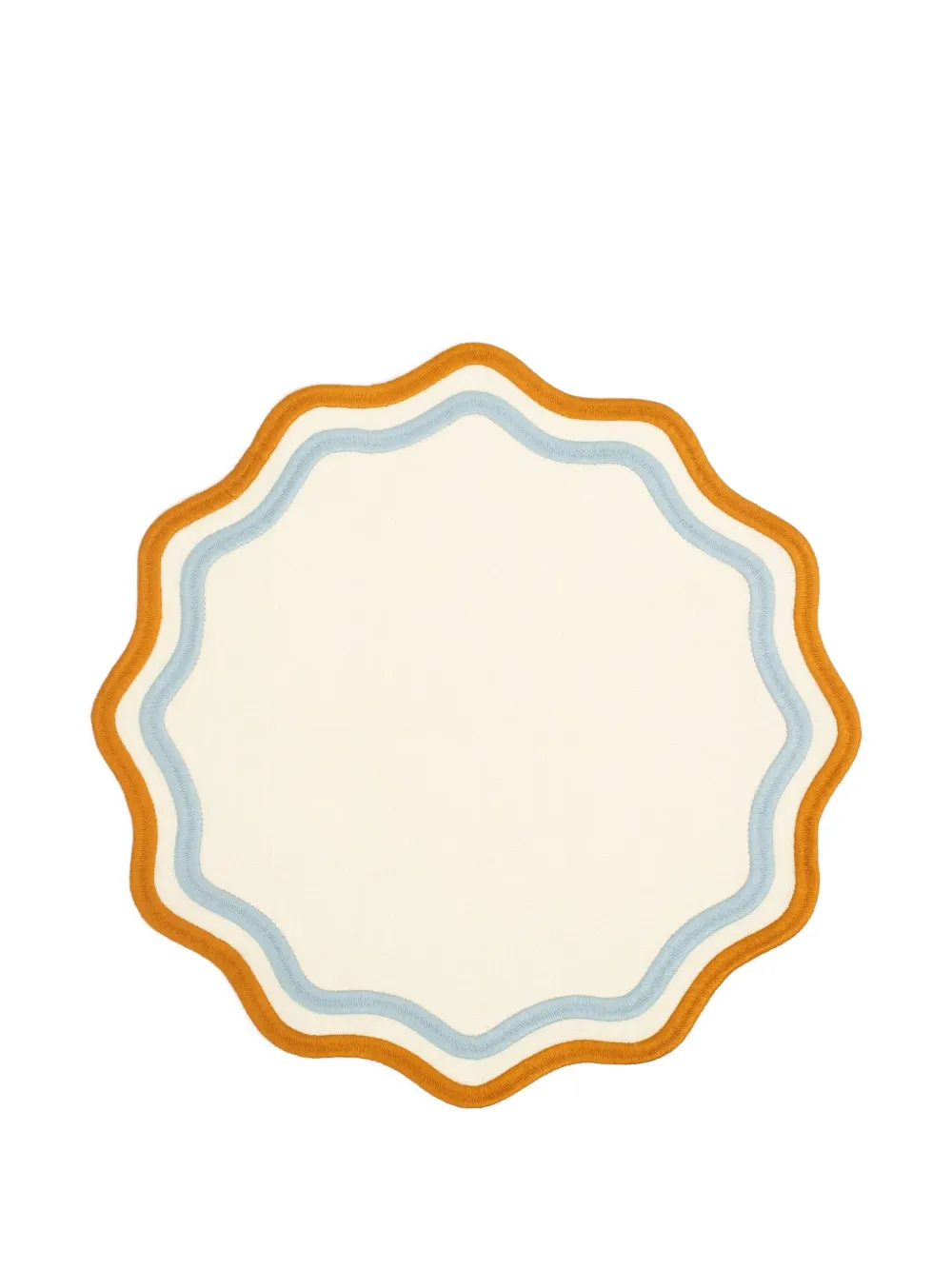 Misette scalloped placemats (set of four) | Neutrals | Image 1