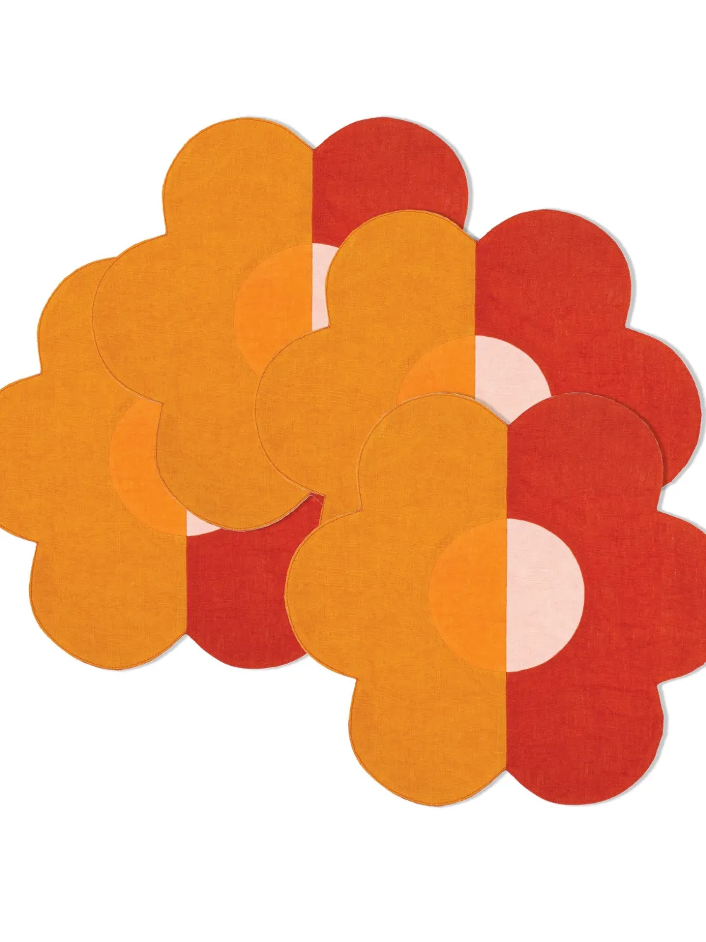 Misette flower-shaped linen placemats (set of four) | Table Linens | Image 2