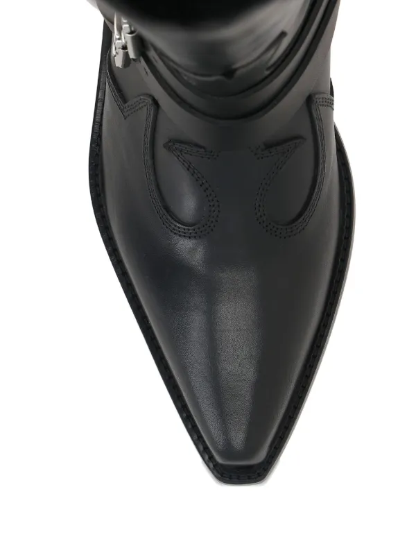 ann demeulemeester レザーブーツ Ann Demeulemeester レザー ブーツ | ブラック | FARFETCH JP