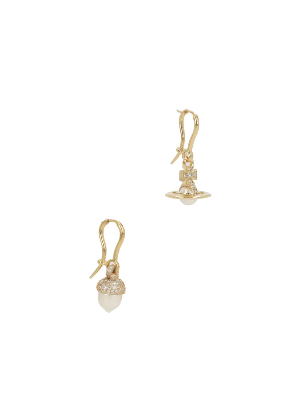 Vivienne Westwood Lucille Orb Drop Earrings In Gold