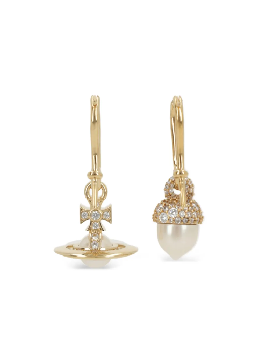 Vivienne Westwood Lucille Orb drop earrings - Oro
