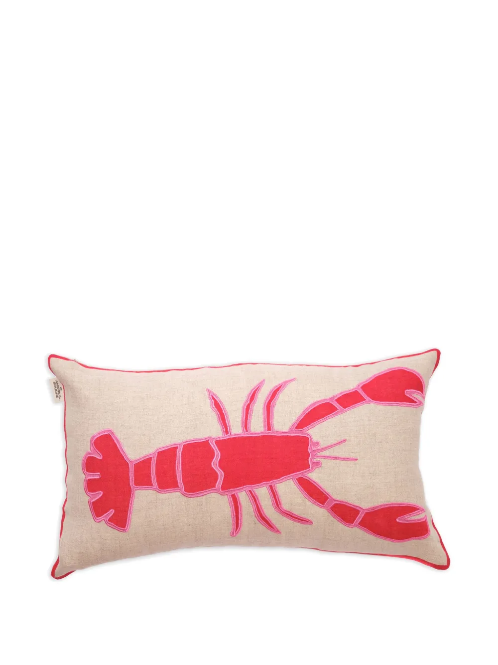 Amuse La Bouche Lobster リネンクッションカバー - ニュートラル Amuse La Bouche Lobster リネンクッションカバー - ニュートラル