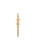 Bibi van der Velden 18kt yellow gold crocodile-head earrings