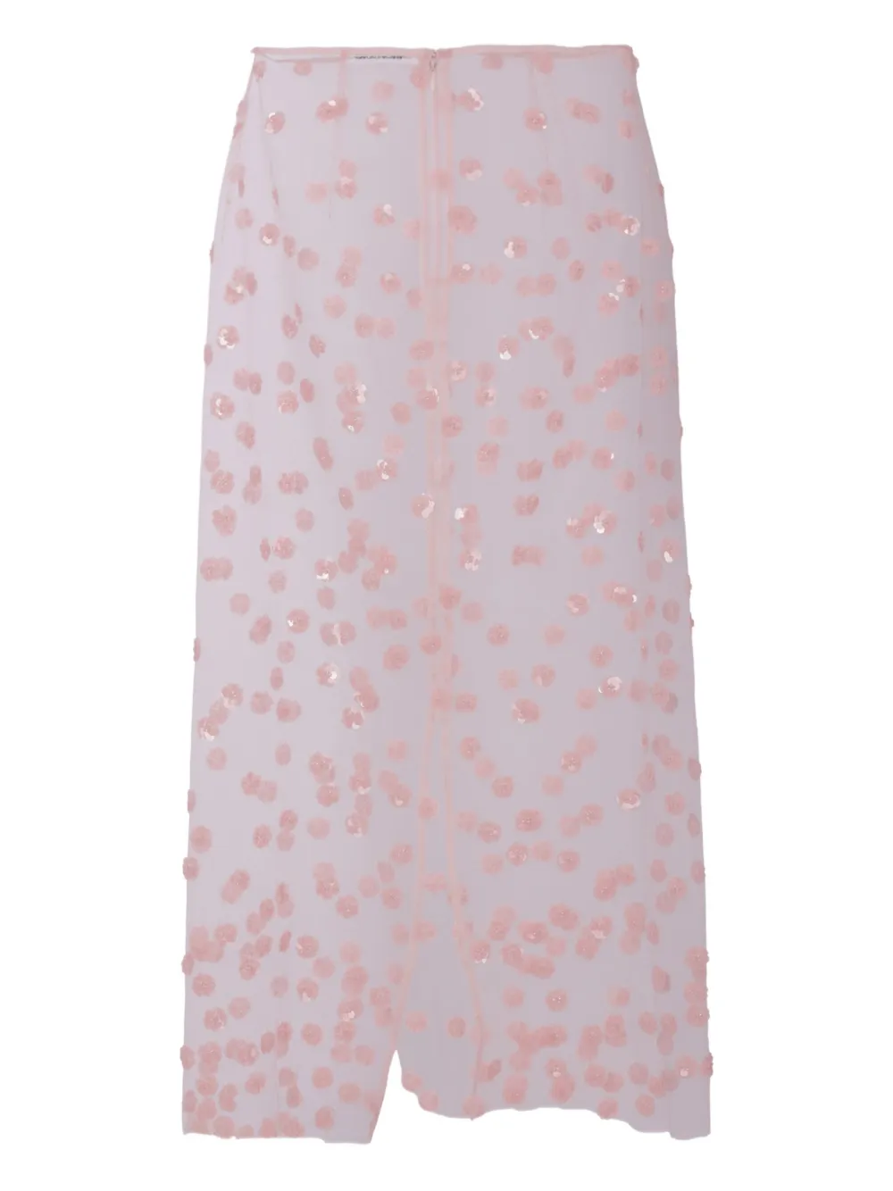Cecilie Bahnsen sequin-embellished skirt - Roze