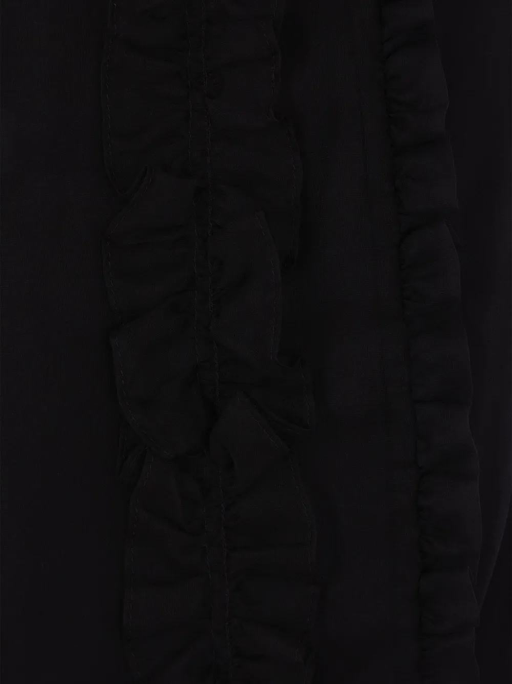 Cecilie Bahnsen Ruffled Midi Skirt In Black