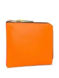 Comme Des Garçons Wallet Super Fluo zip-fastening leather wallet - Orange