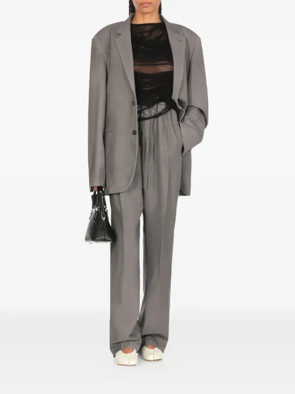 21AW Maison Margiela ドローストリング パンツ メゾンマルジェラ ウールフランネル ドローストリング パンツ
