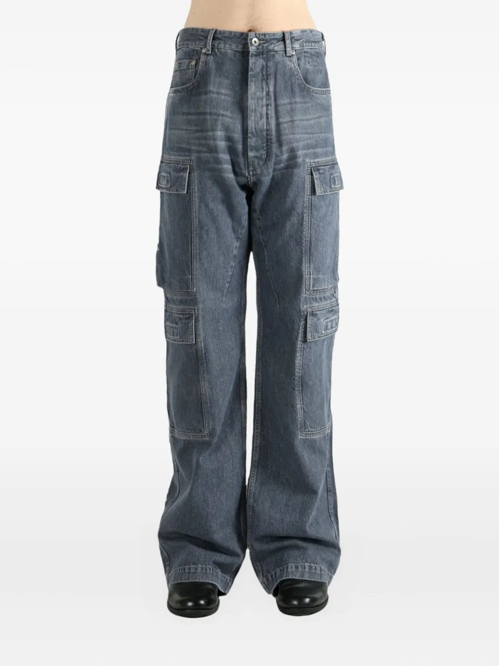 Rick Owens DRKSHDW cargo-pockets jeans Blauw
