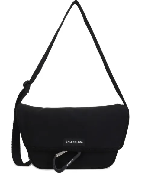 Balenciaga logo-patch messenger bag