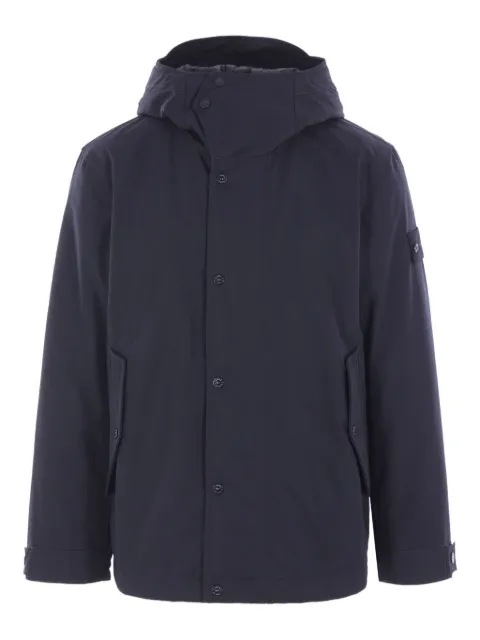 Stone Island hooded cotton jacket